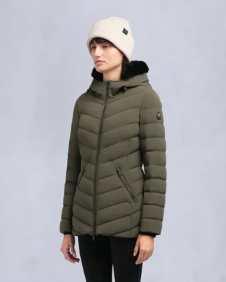 Roselawn jakke med shearling-kant