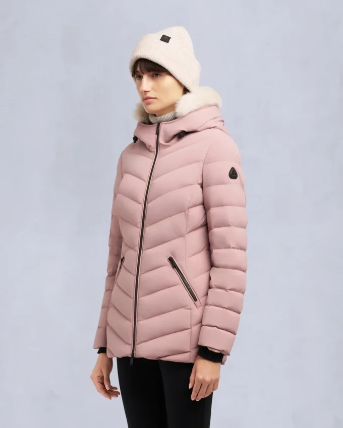 Roselawn jakke med shearling-kant