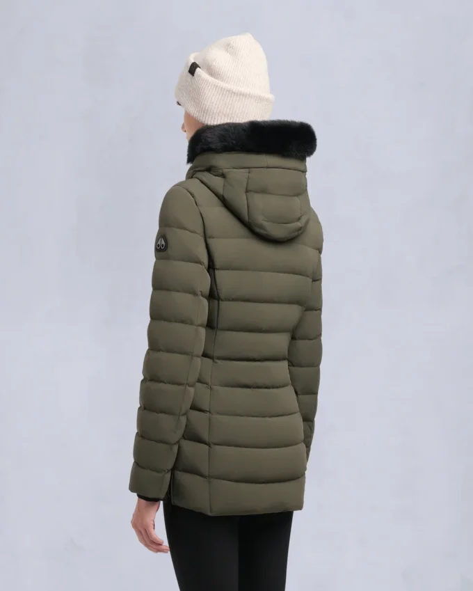 Roselawn jakke med shearling-kant