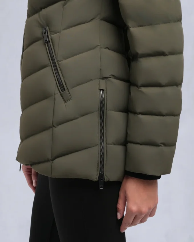 Roselawn jakke med shearling-kant