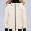 Unisex bomberjakke for barn med original shearling-kant
