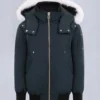Unisex bomberjakke for barn med original shearling-kant