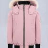 Unisex bomberjakke for barn med original shearling-kant