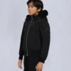 Unisex bomberjakke for barn med original shearling-kant