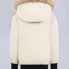 Unisex bomberjakke for barn med original shearling-kant