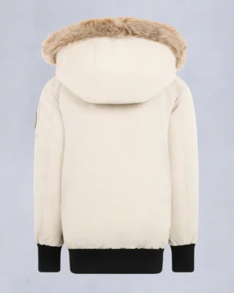 Unisex bomberjakke for barn med original shearling-kant