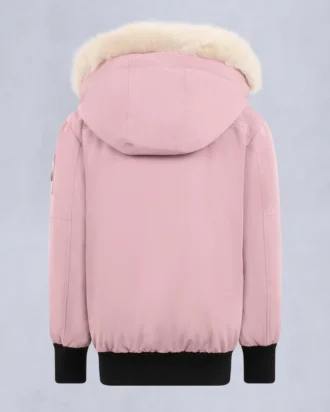 Unisex bomberjakke for barn med original shearling-kant