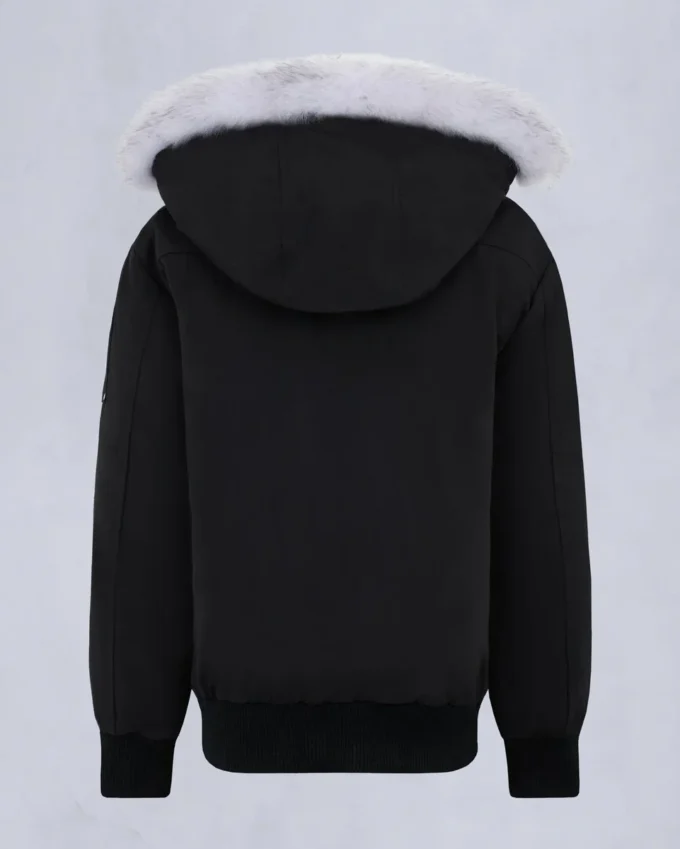 Unisex bomberjakke for barn med original shearling-kant