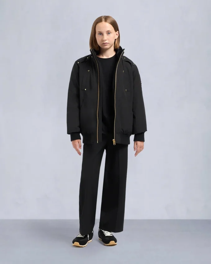 Unisex Original Gold Series shearling-trimmet bomberjakke for barn