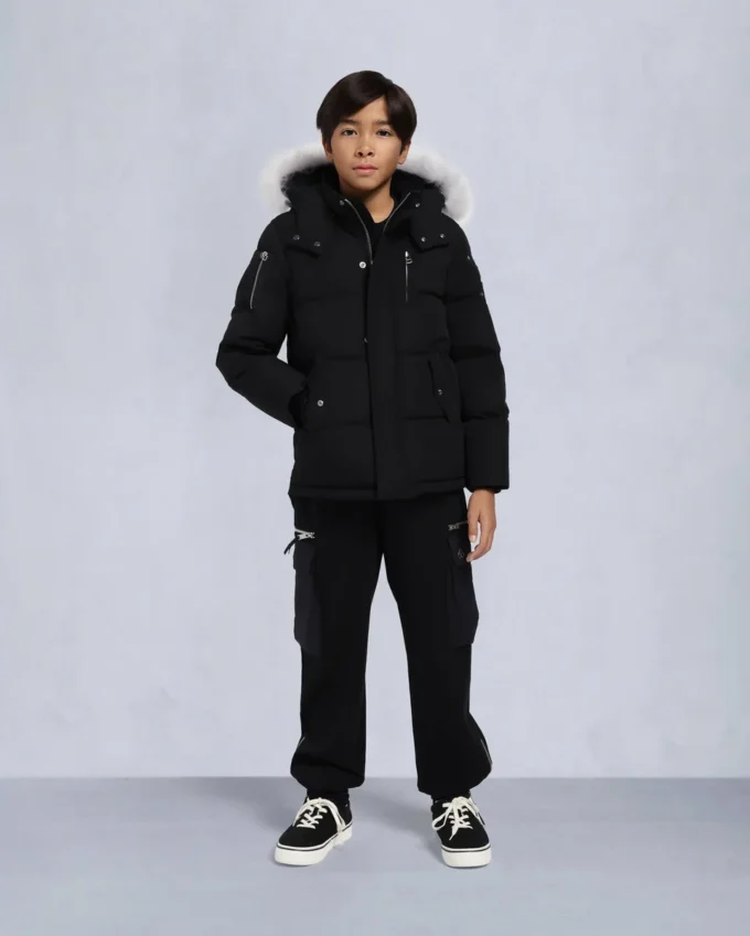 Unisex Original Shearling Trim 3Q-jakke for barn