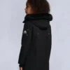Unisex parkas for barn med shearling-kant