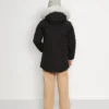 Unisex parkas for barn med shearling-kant