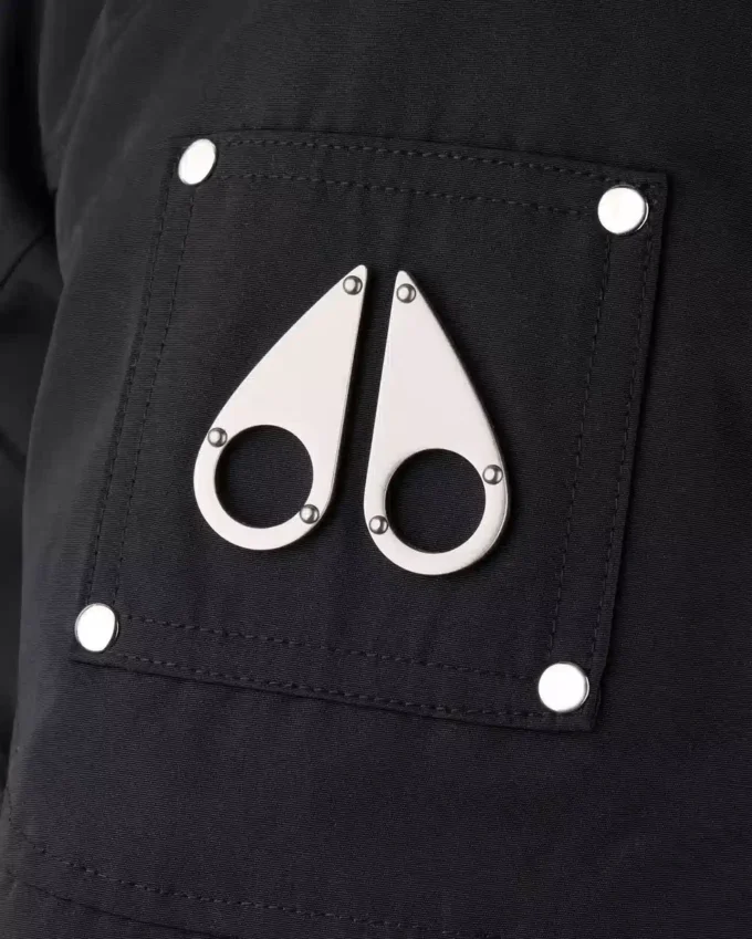 Unisex parkas for barn med shearling-kant