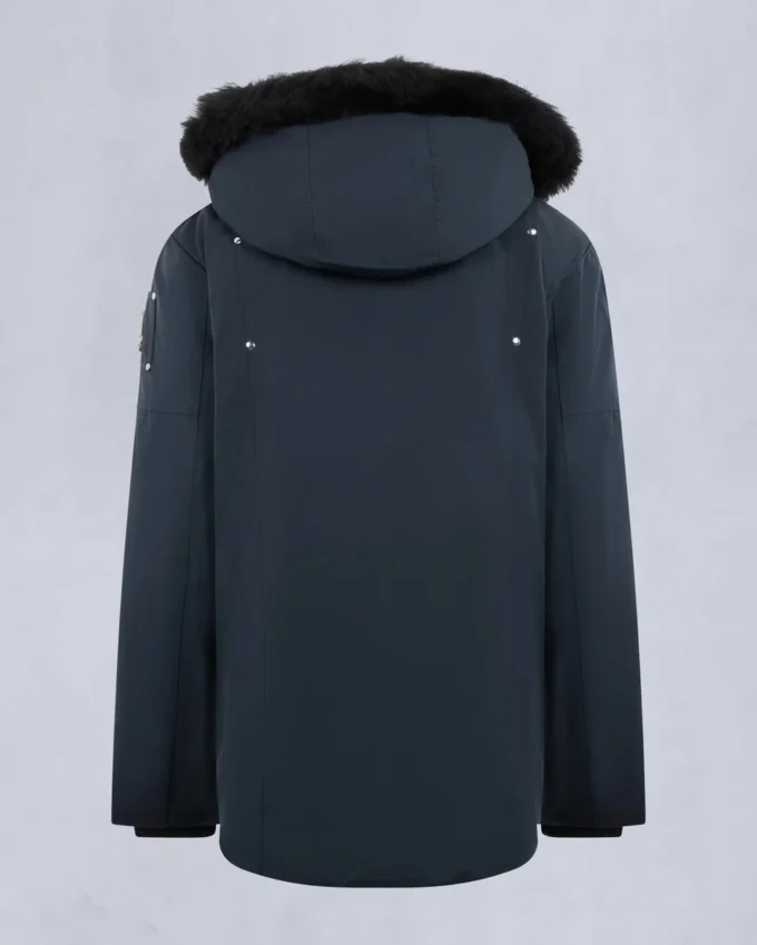 Unisex parkas for barn med shearling-kant