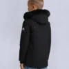 Unisex parkas for barn med shearling-kant