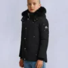 Unisex parkas for barn med shearling-kant