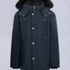 Unisex parkas for barn med shearling-kant